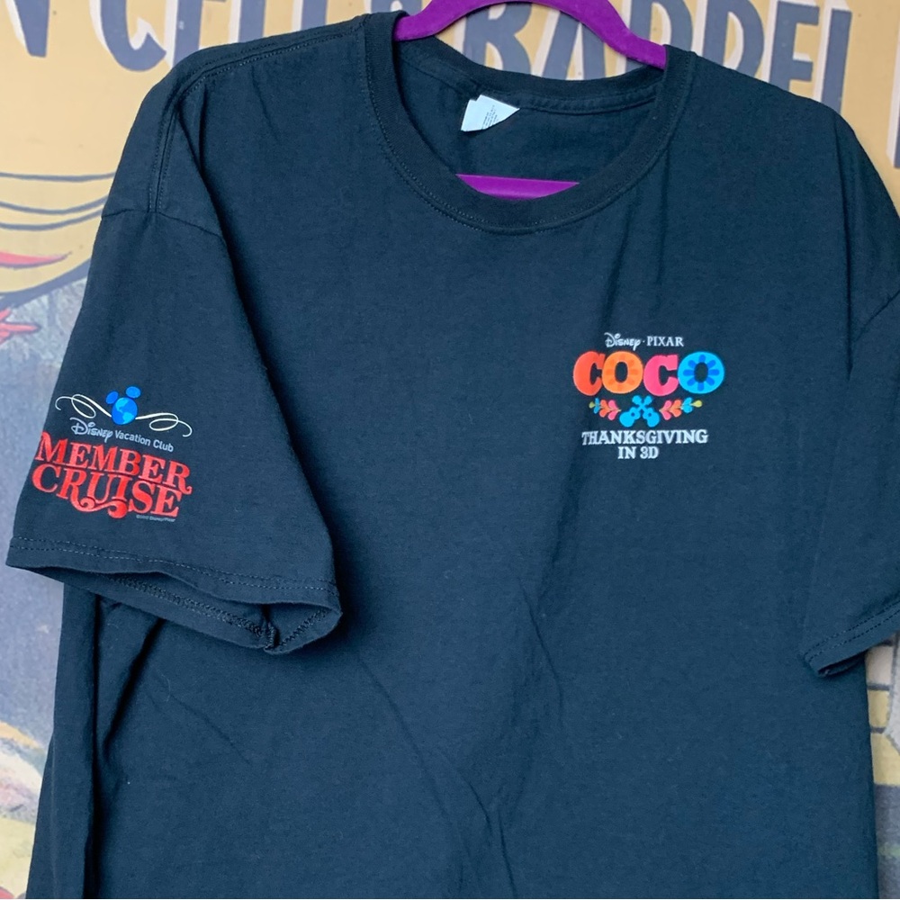 Disney Pixar Official Coco Thanksgiving in 3D Front & Back Print T-Shirt